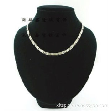 Handmade titanium magnetic statement necklace for women